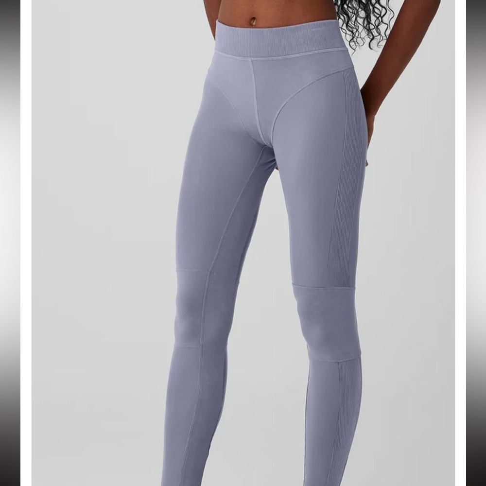 NWOT Alo Yoga Alosoft High-Waist Head Start Legging, small gray